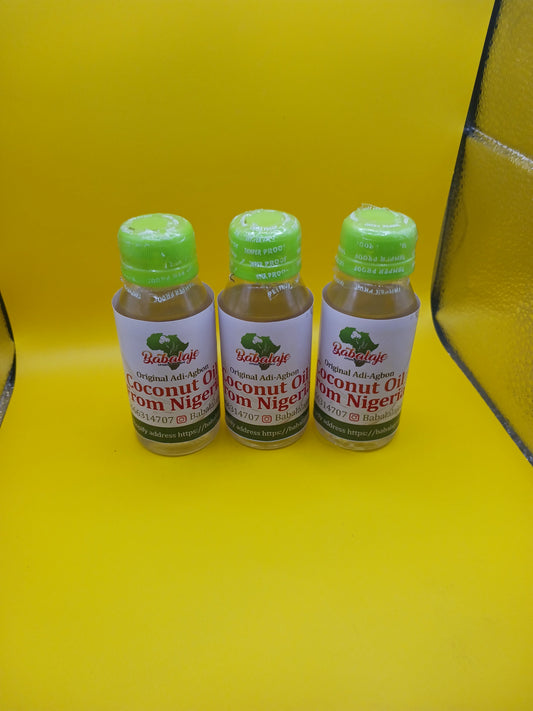 Original coconut oil/3 bottles/idi-agbon/From Nigeria.