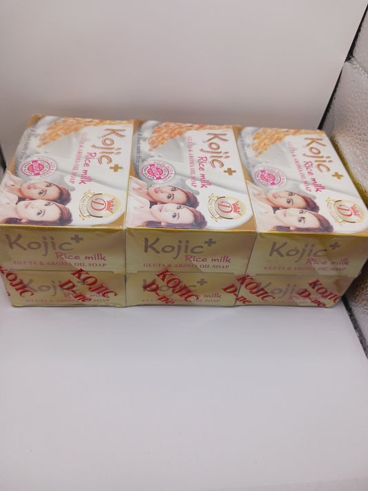 Kojic Rice Milk bar soap/6 Bars